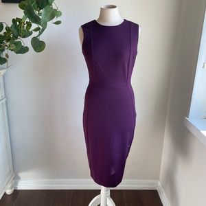 Calvin Klein purple sheath dress size 2.